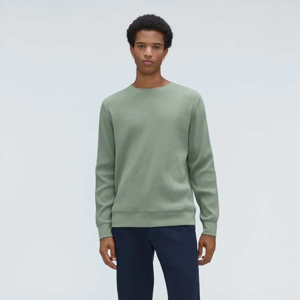 The Waffle Long-Sleeve Crew Tee | Lily Pad