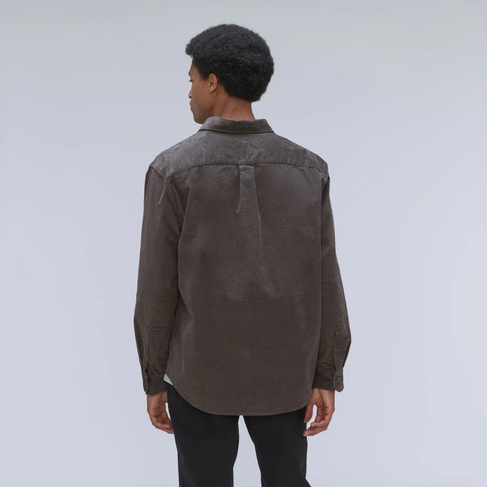 The Relaxed Corduroy Shirt  | Pewter (3)