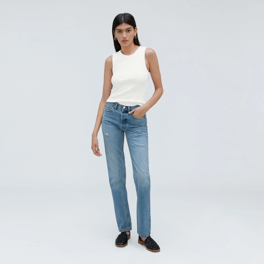 The Ribbed Cutout Tank | White (5)