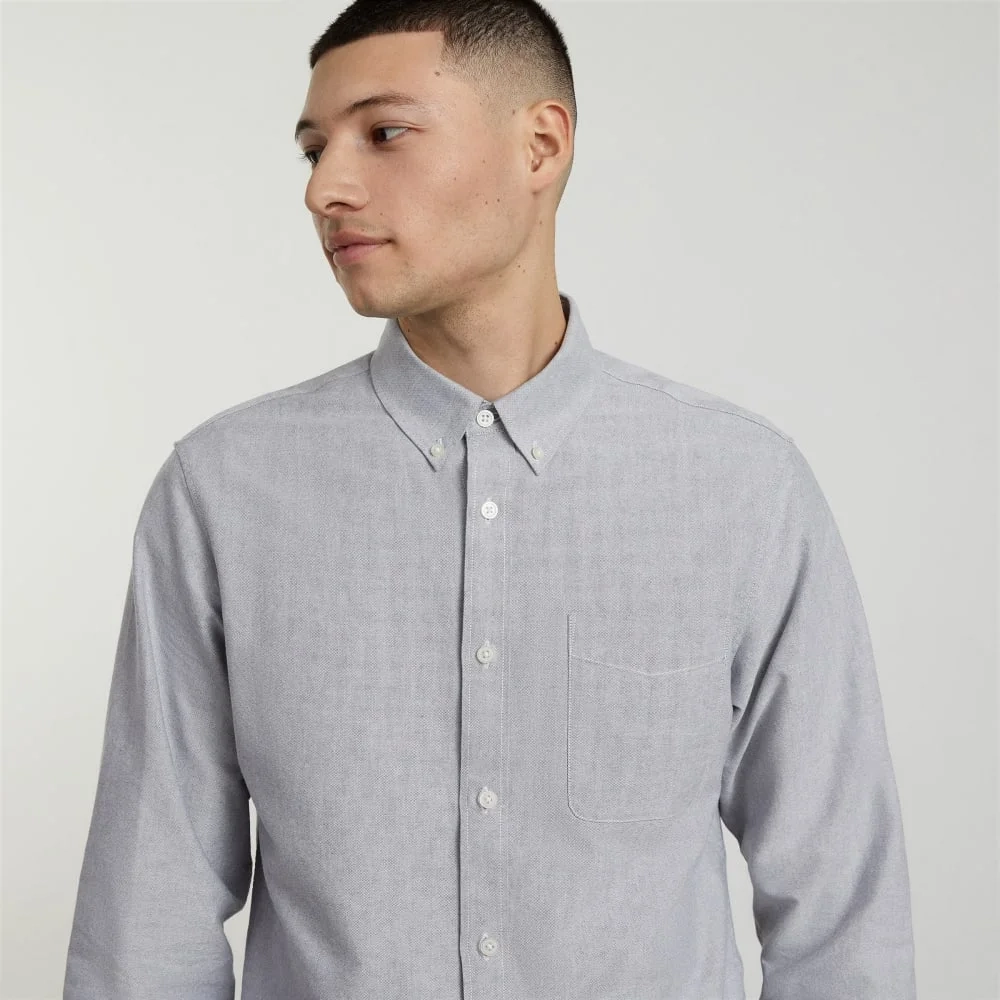 The Slim-Fit Japanese Oxford | Cloud Grey | Regular (3)
