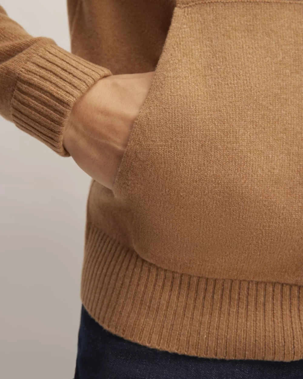 The Felted Merino Hoodie | Deep Camel (5)