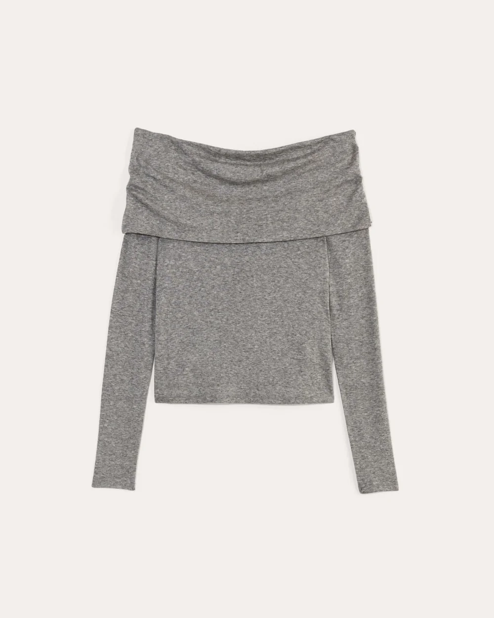 The Off-the-Shoulder Top in Butterluxe | Heather Charcoal (5)