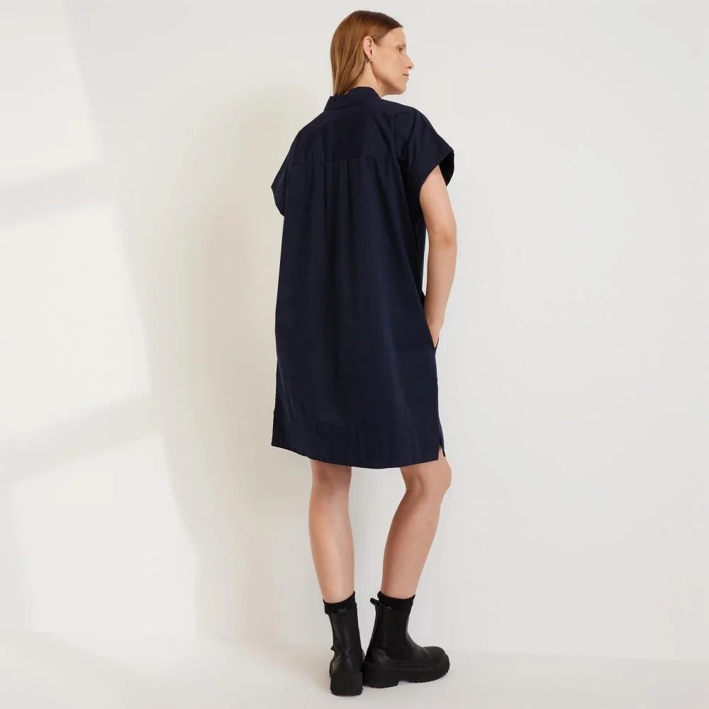 The Easy Workwear Dress | Navy (4)
