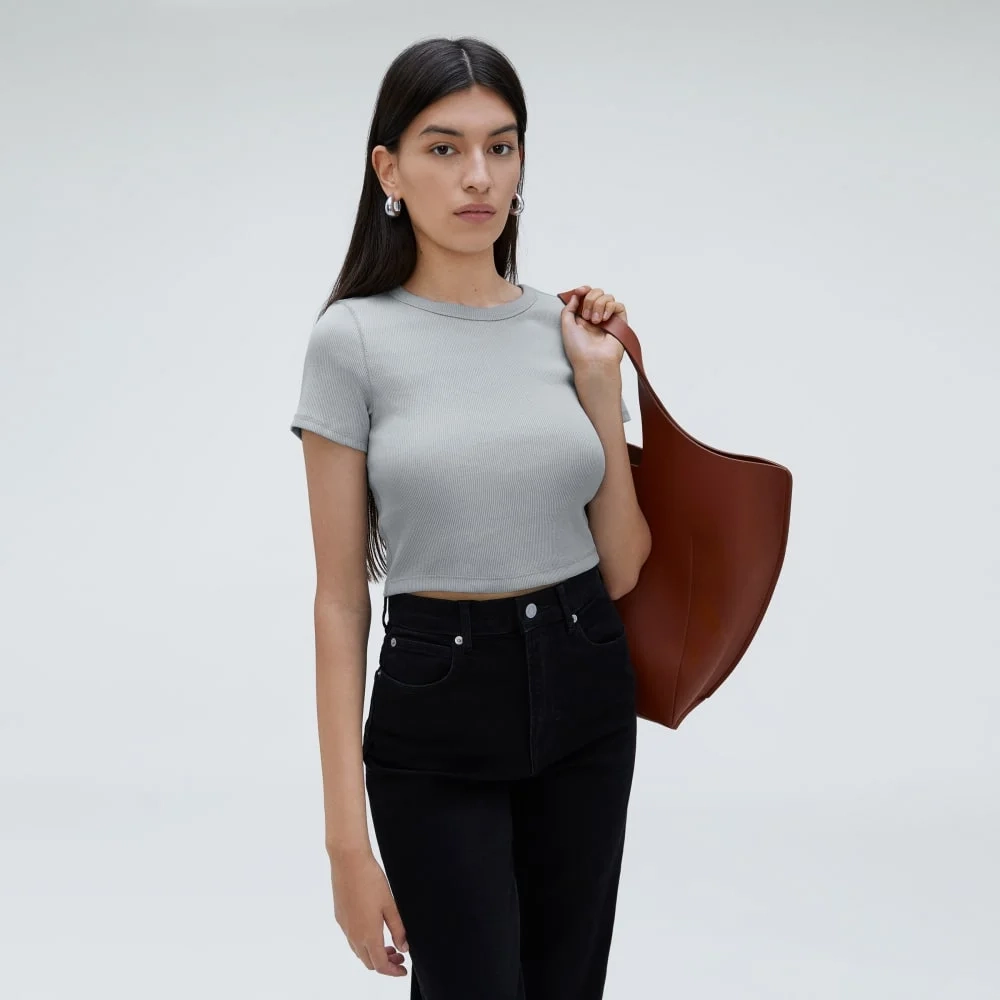 The ’90s Rib Tee | Sky (4)
