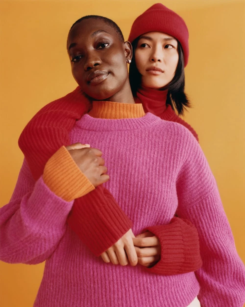 The Good Merino Wool Mockneck Sweater | Orange (6)