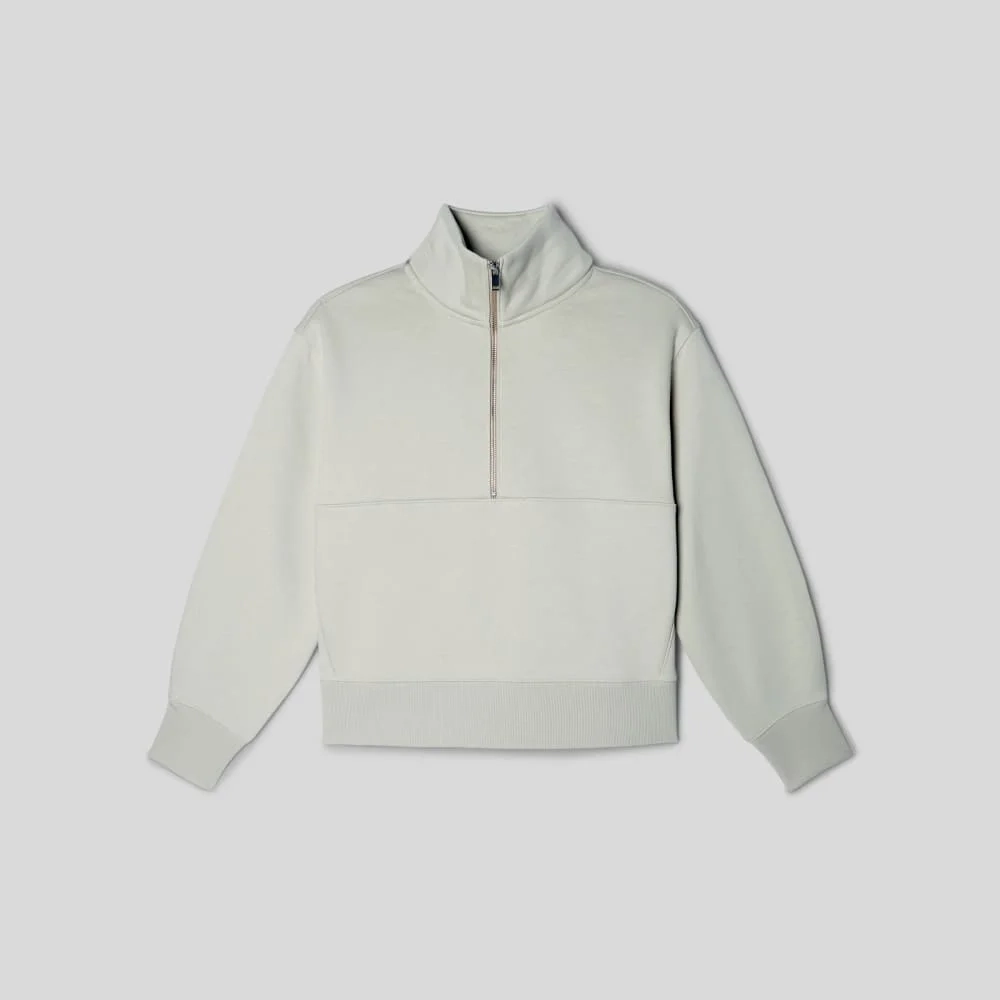 The ReTrack Half-Zip Sweatshirt | Pelican (4)