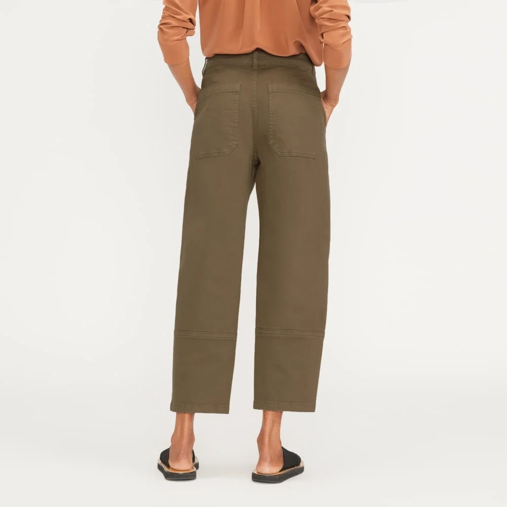 The Utility Barrel Pant | Dark Moss | Regular (7)