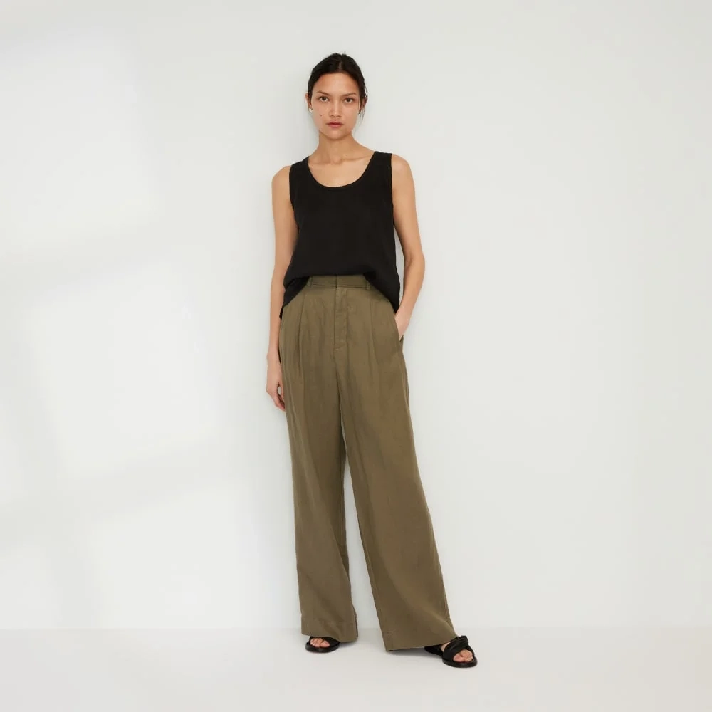 The Linen Way-High® Drape Pant  | Kalamata (5)