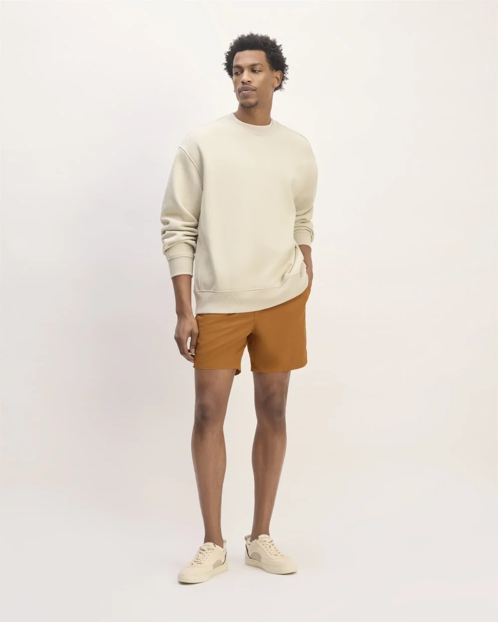 The ReNew Nylon Short | Toasted Almond (3)