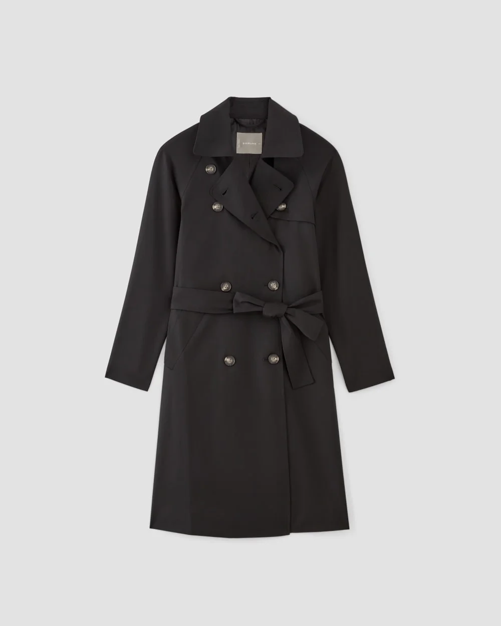 The Italian Wool Modern Trench | Black (3)