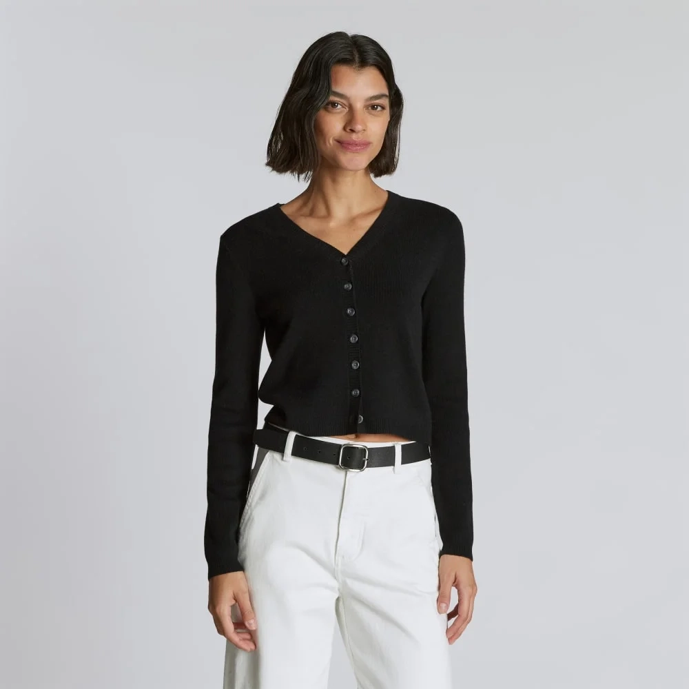 The Luxe Merino Cardigan | Black (5)