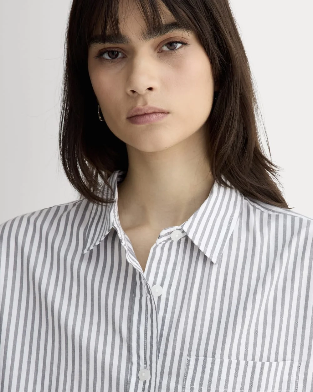 The Way-Short Shirt in Silky Cotton | Periscope / Bone (6)
