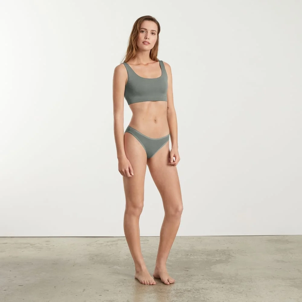 The Cotton Bikini | Dark Sage (4)