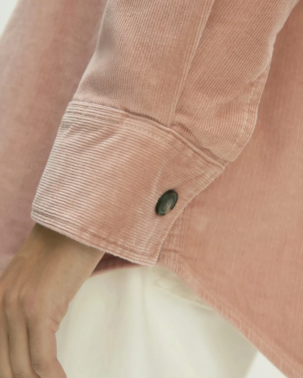 The Corduroy Oversized Shirt Jacket | Blush Pink (5)