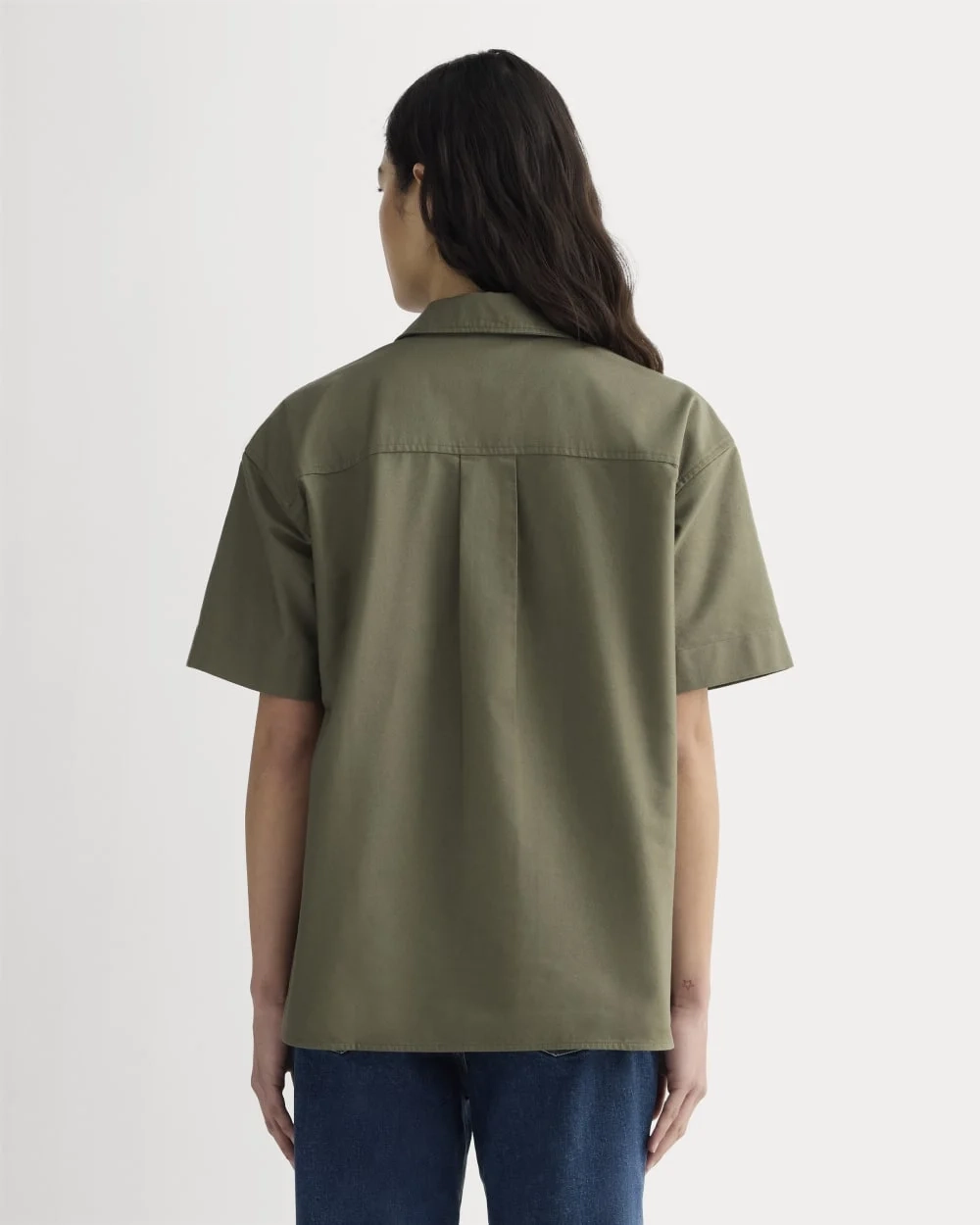 The Short-Sleeve Boxy Oxford | Kalamata (5)