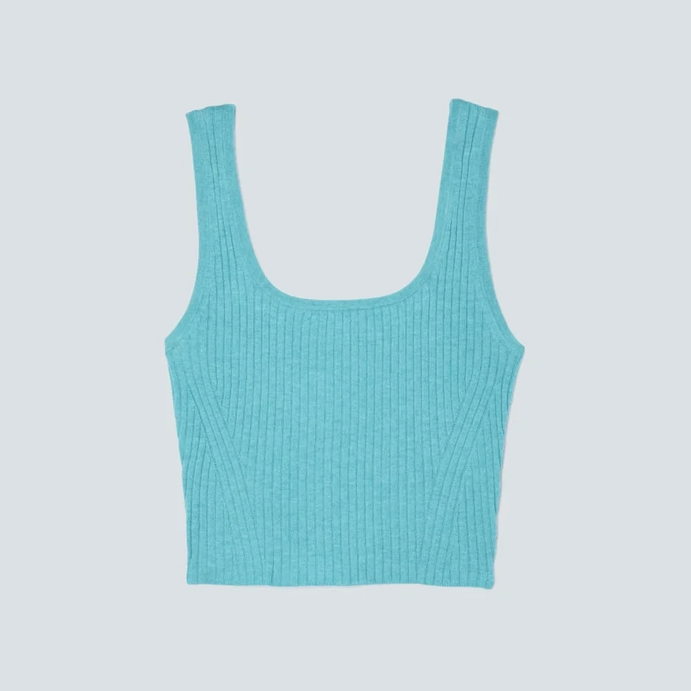 The Cotton-Merino Cami | Deep Turquoise