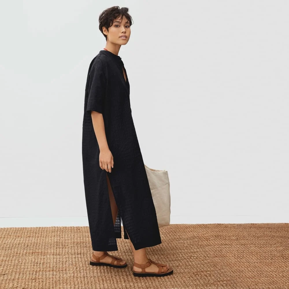 The Caftan Dress | Black Check (7)