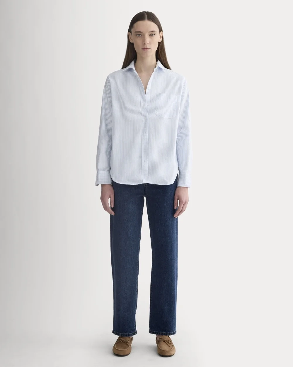 The Must-Have Oxford Shirt | White / Blue (4)