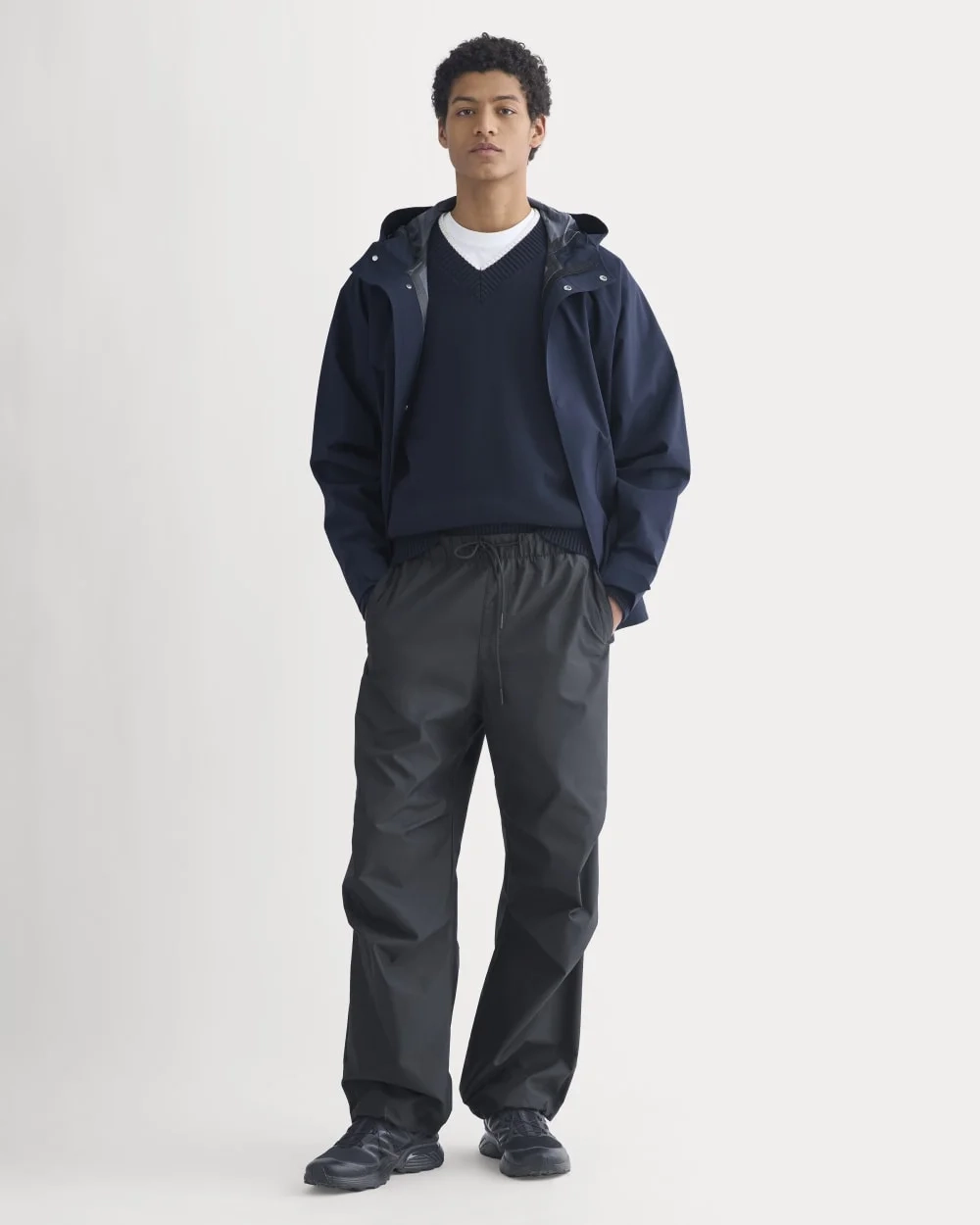 Baggy Parachute Pant | Washed Black