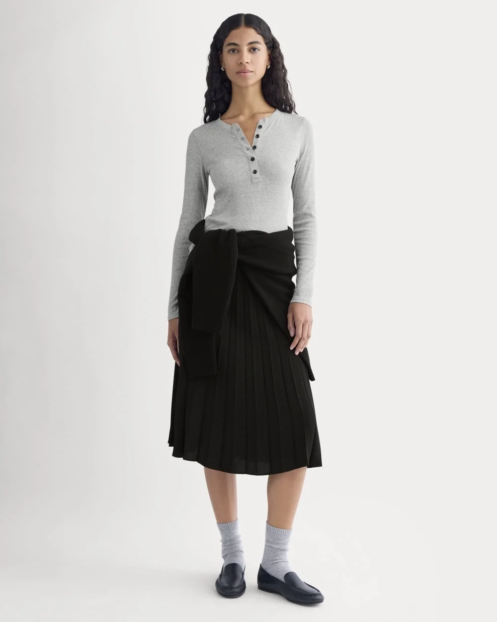 The Luxe Rib Henley | Classic Heather Grey (6)