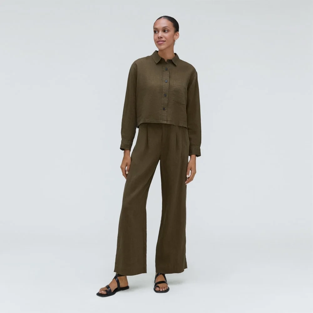 The Linen Way Short Shirt | Beech (4)
