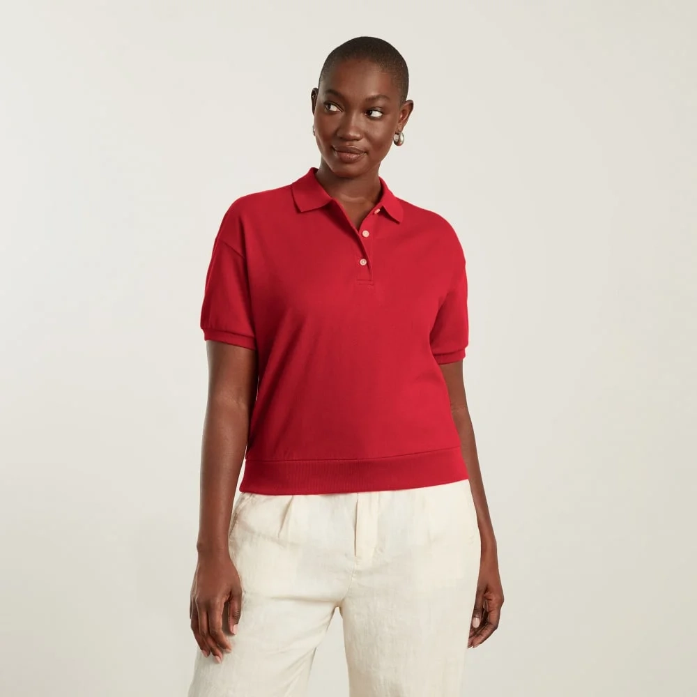 The Oversized Polo | Goji Berry (6)