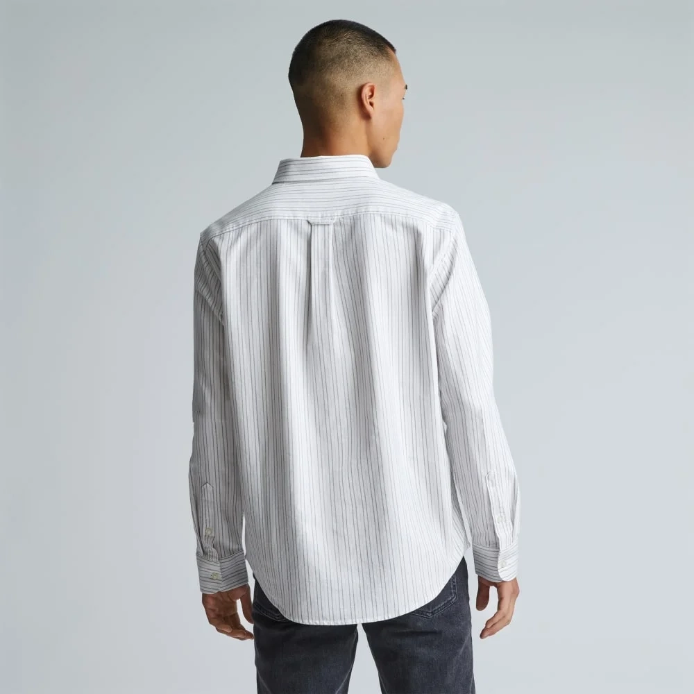 The Classic Oxford Shirt | Canvas / Mauve / Chocolate | Standard (5)