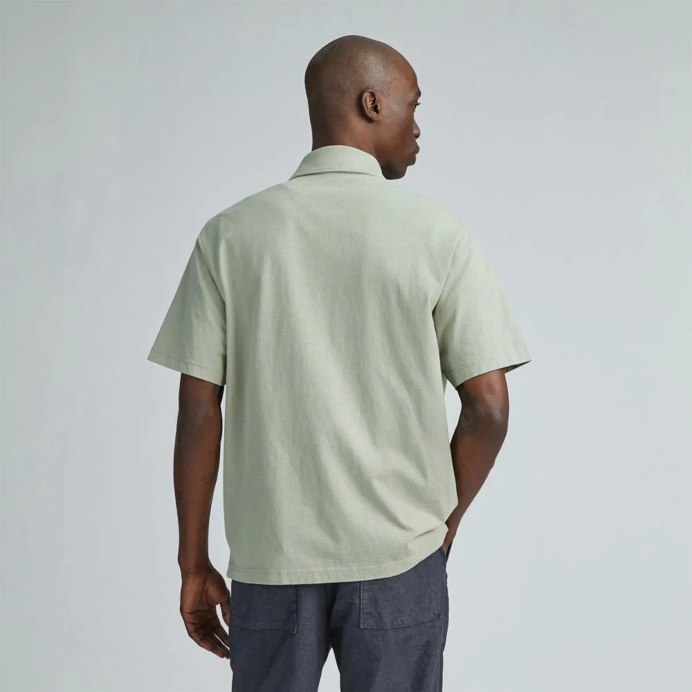 The Premium Weight Relaxed Polo | Seagrass (3)
