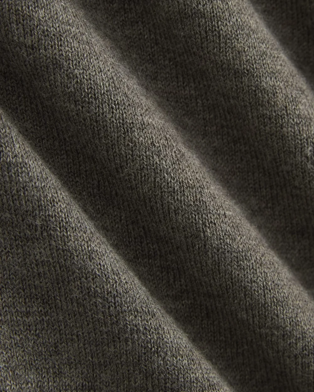 Oversized Polo Sweater in Cotton Merino | Heather Ash Taupe (5)