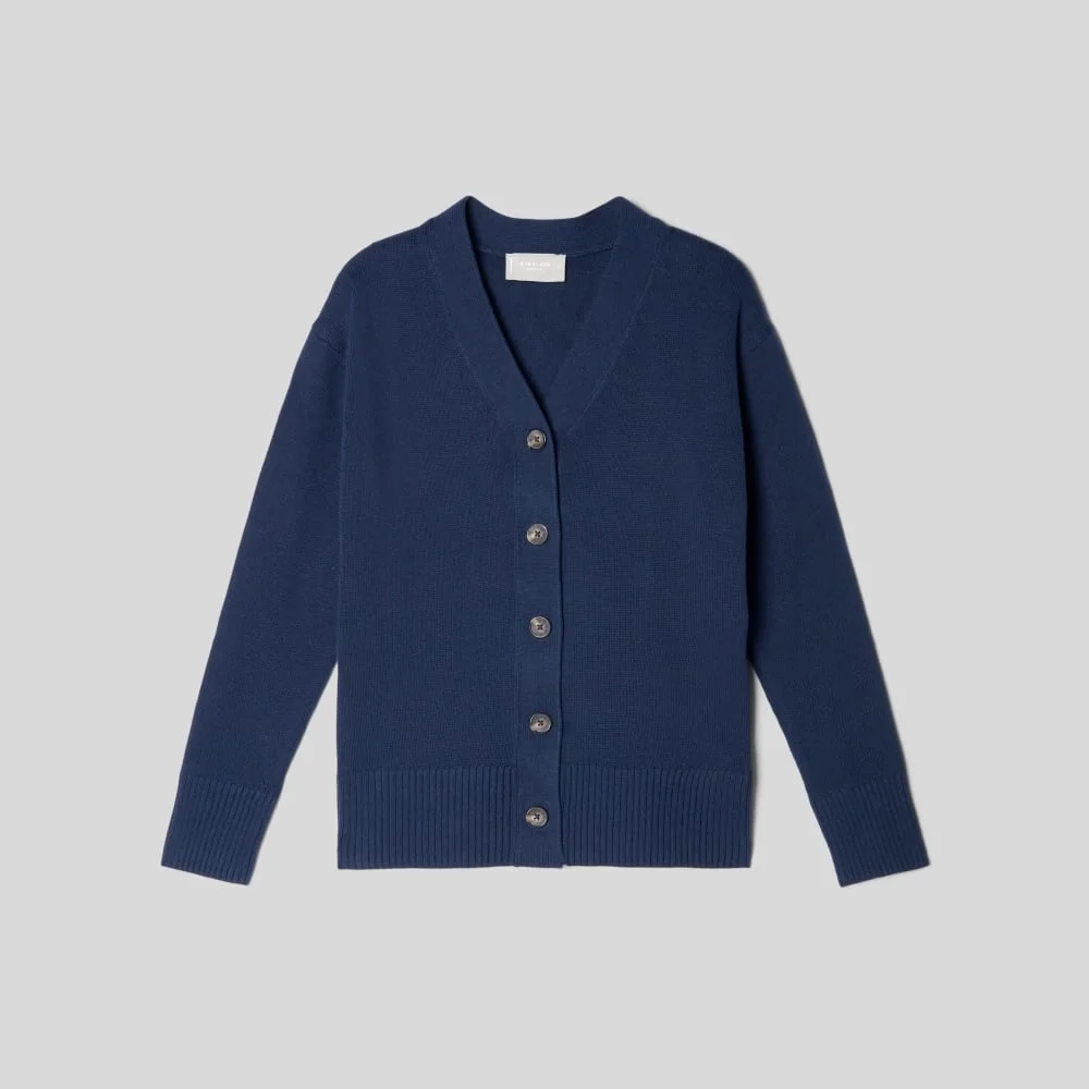The Organic Cotton Cardigan | Navy (6)