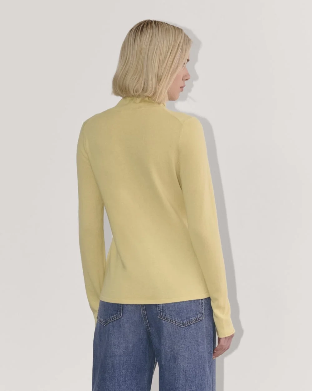 The Funnel Neck in Cotton Cashmere | Parsnip (5)