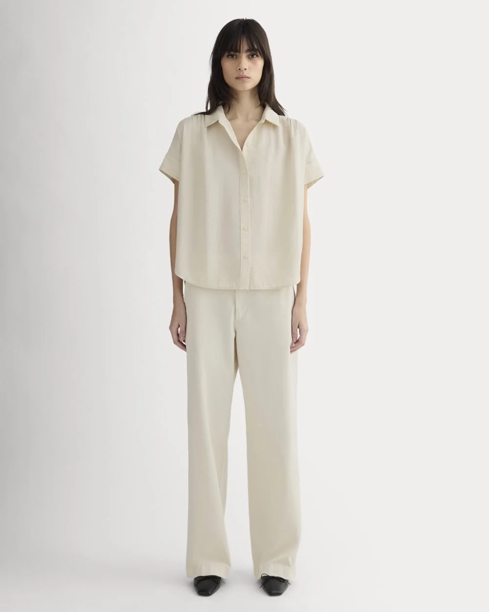 The Square Shirt in SoftLuxe | Sandshell (5)