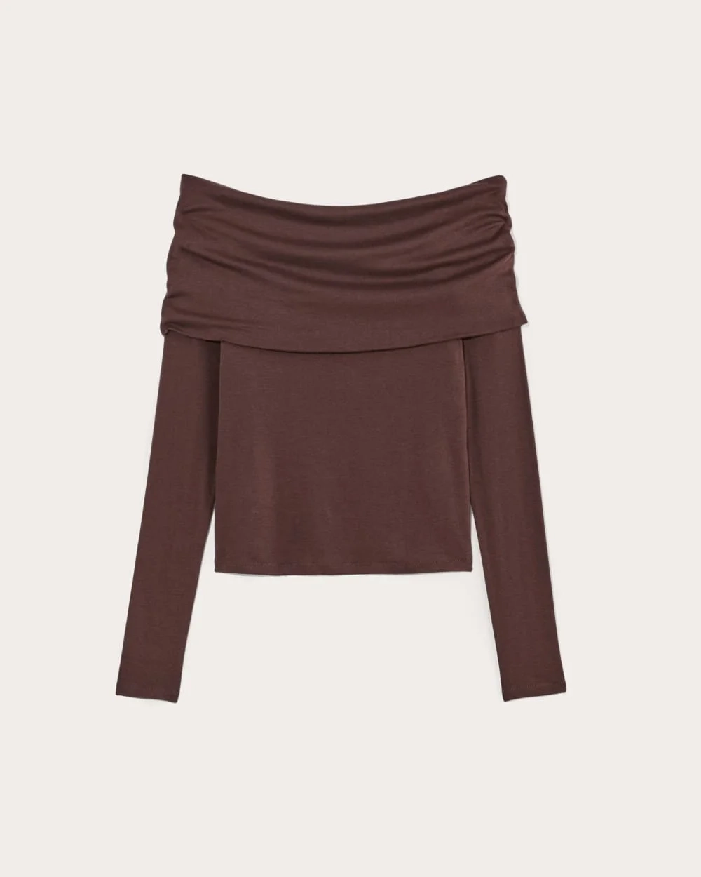 The Off-the-Shoulder Top in Butterluxe | Dark Mahogany (4)