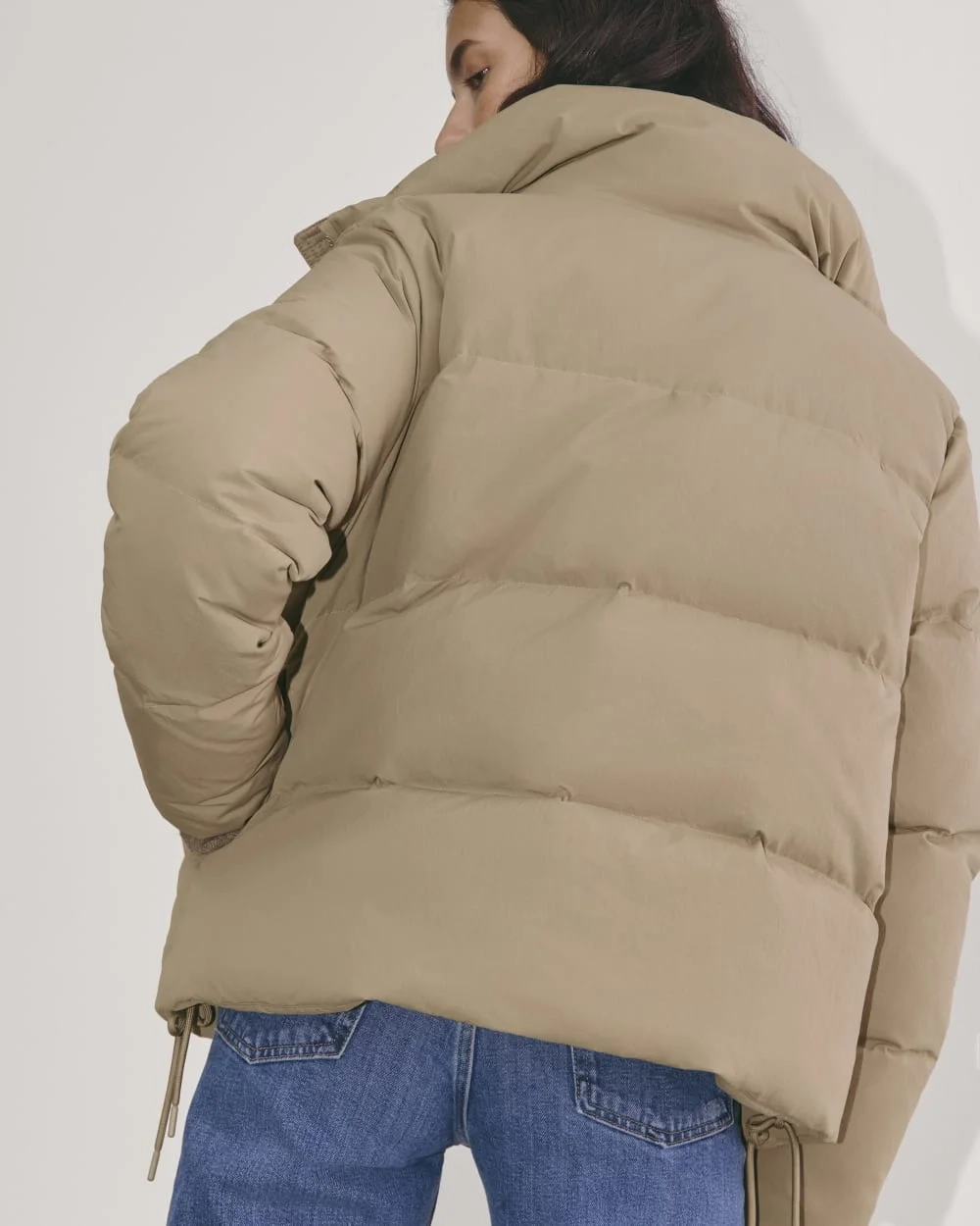 The Puffer Bomber | Taupe Grey (6)