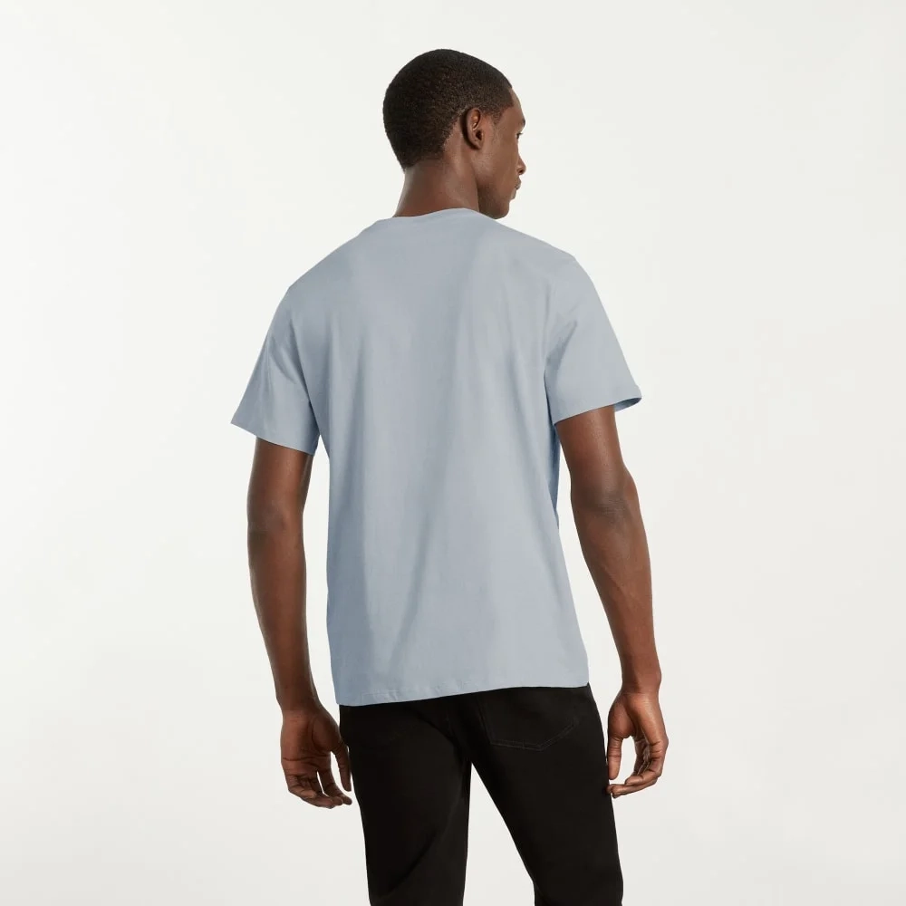 The Organic Cotton V-Neck Tee | Sky (3)