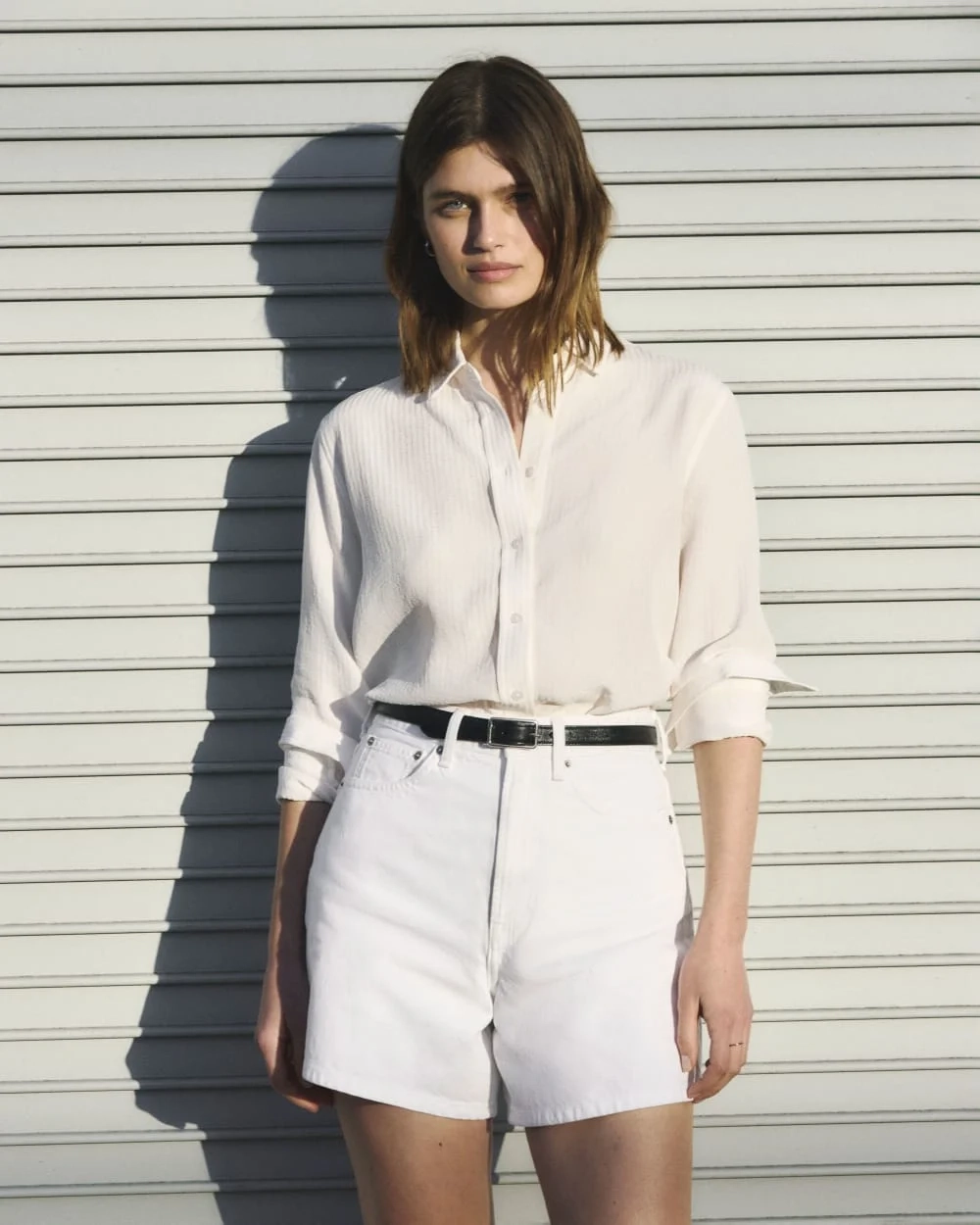 The City Stripe Relaxed Shirt | Bone (7)
