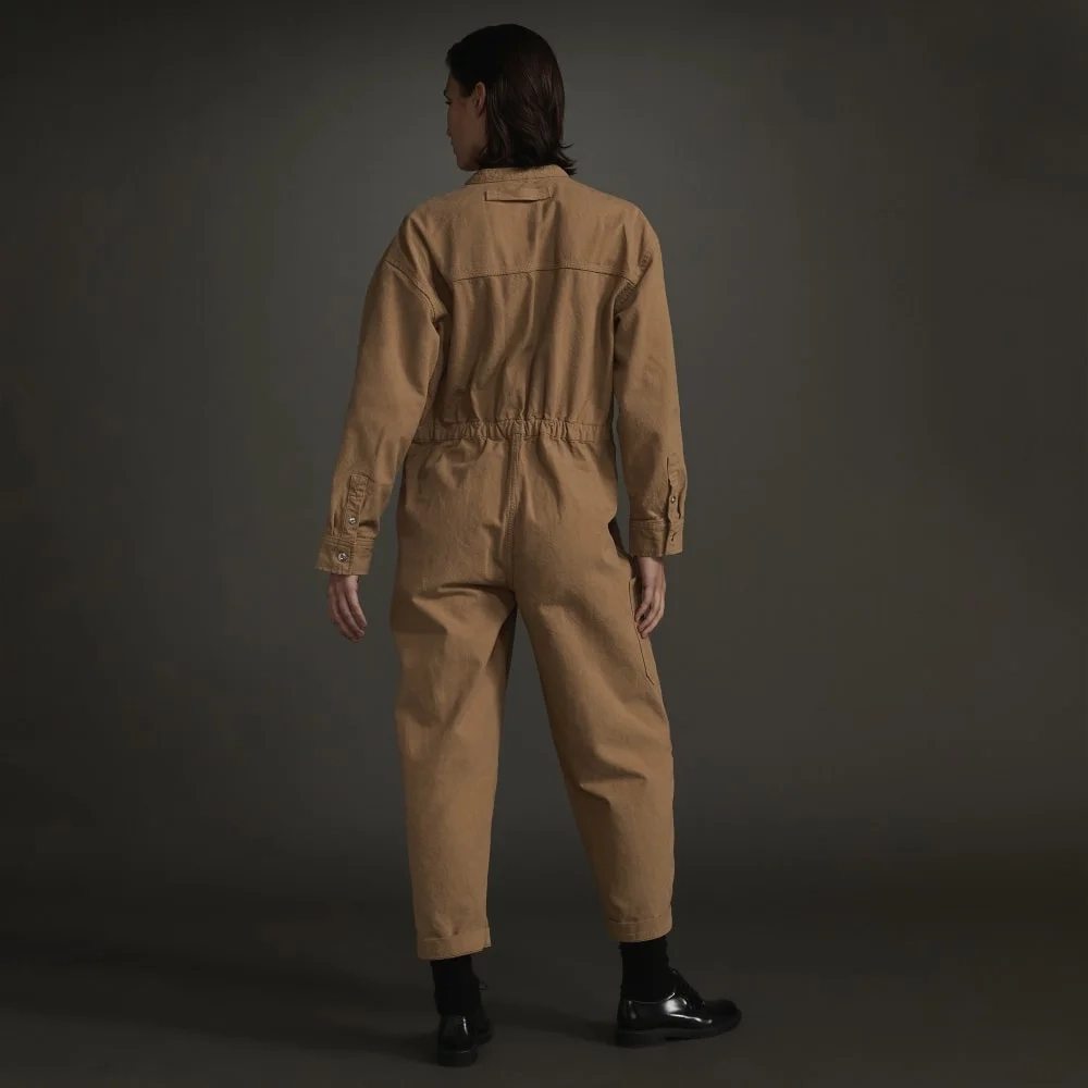 The Canvas Organic Cotton Coverall | Cappuccino (6)