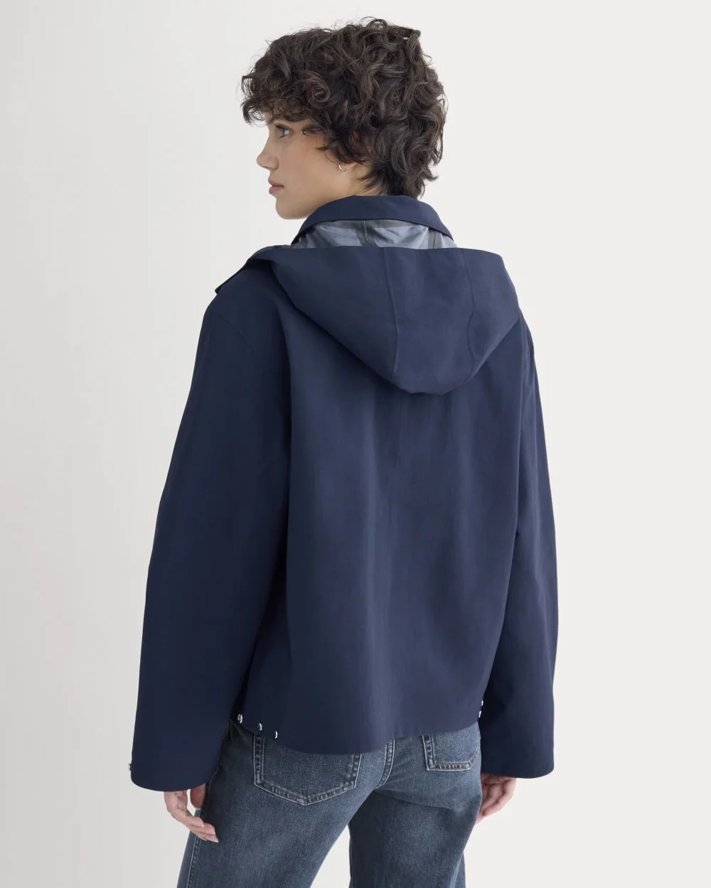 Re:Cycled Nylon Barrel Jacket | Deep Navy (5)