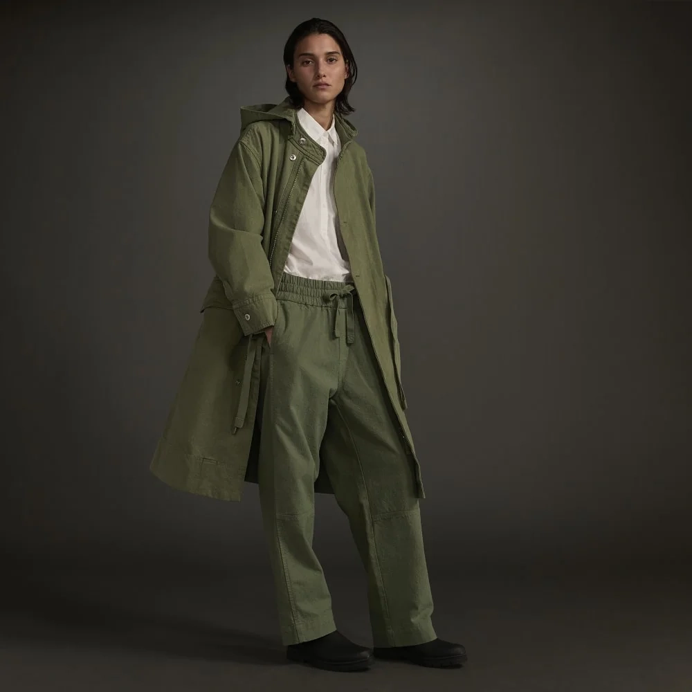 The Canvas Organic Cotton Parka | Forest Green (8)