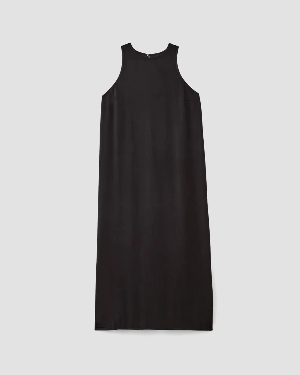 The Satin Racerback Slip Dress | Black (5)