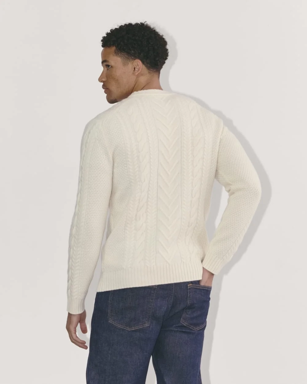 The Felted Merino Cable-Knit Crew | Bone (6)