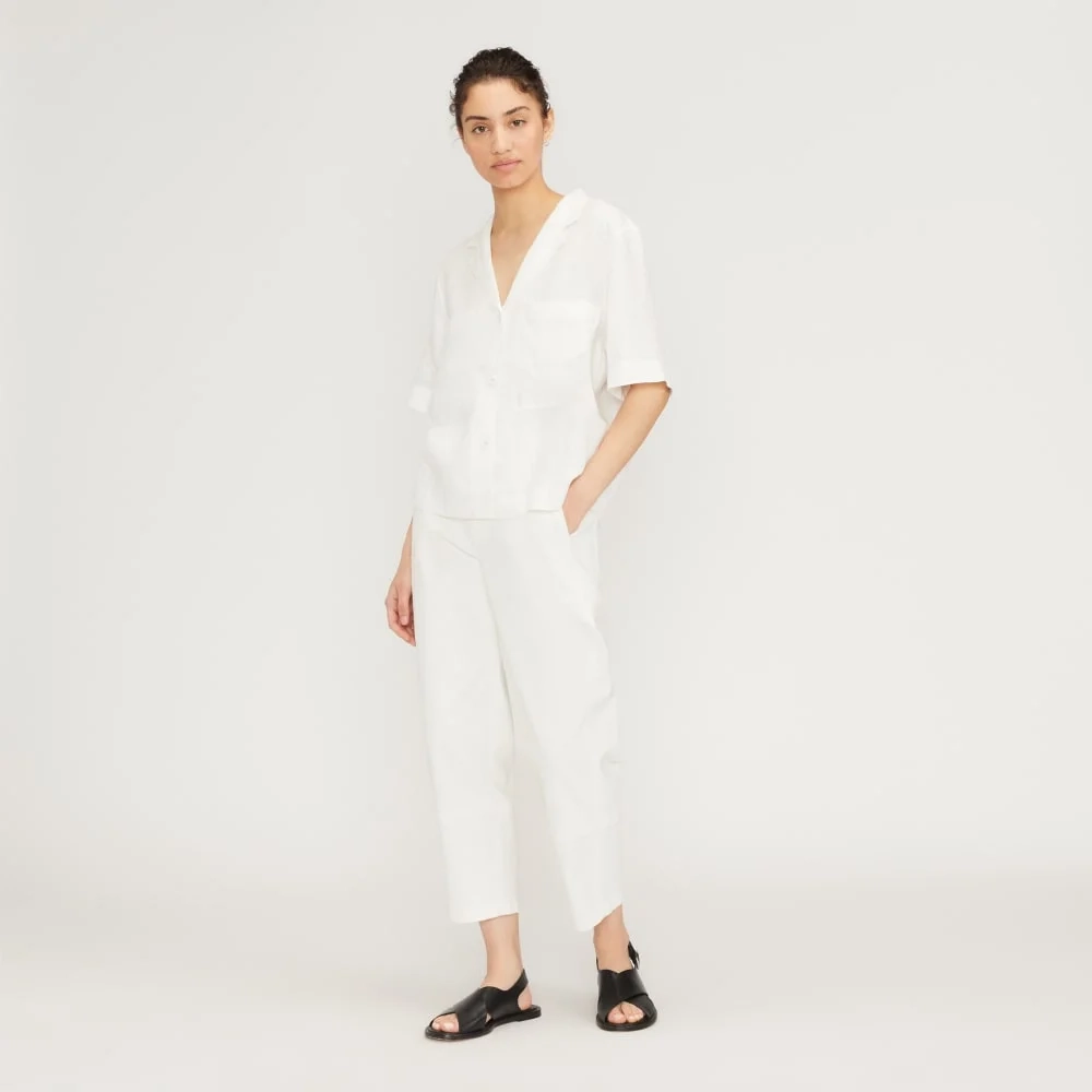 The Linen Workwear Shirt | White (6)