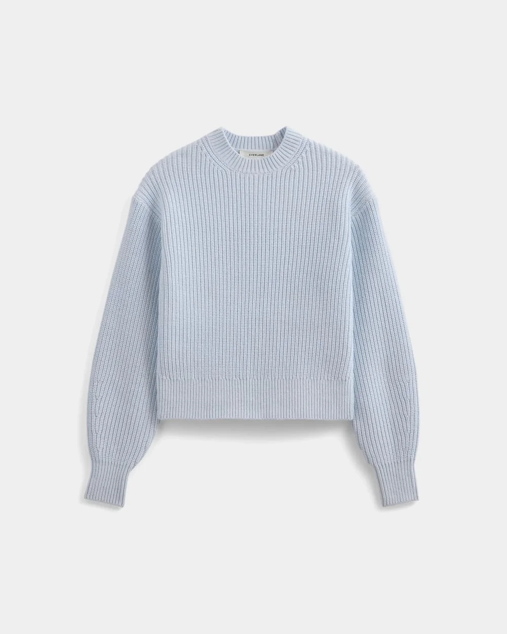 Cropped Ribbed Crew in Everyday Cotton | Skywriting (6)