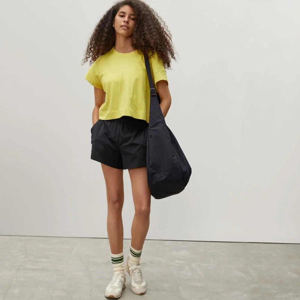 The Retro Jersey Short | Black (3)