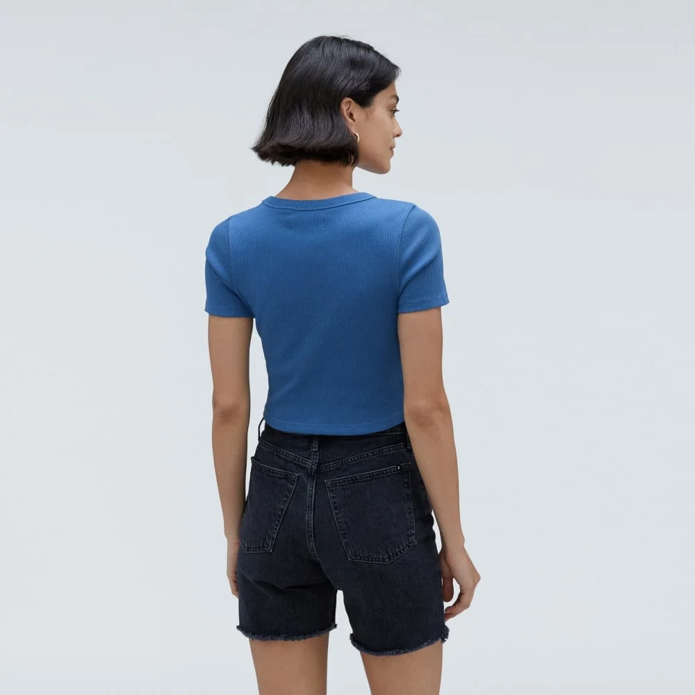 The ’90s Rib Tee | Deep Blue (4)