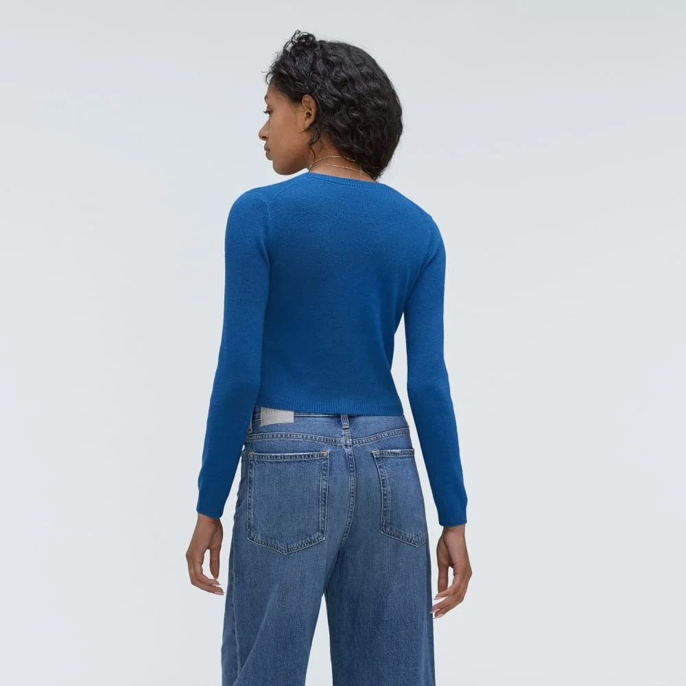 The Luxe Merino Cardigan | Lapis Blue (5)