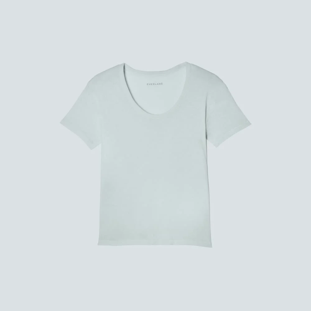 The Air Scoop-Neck Tee | Ice Blue (4)
