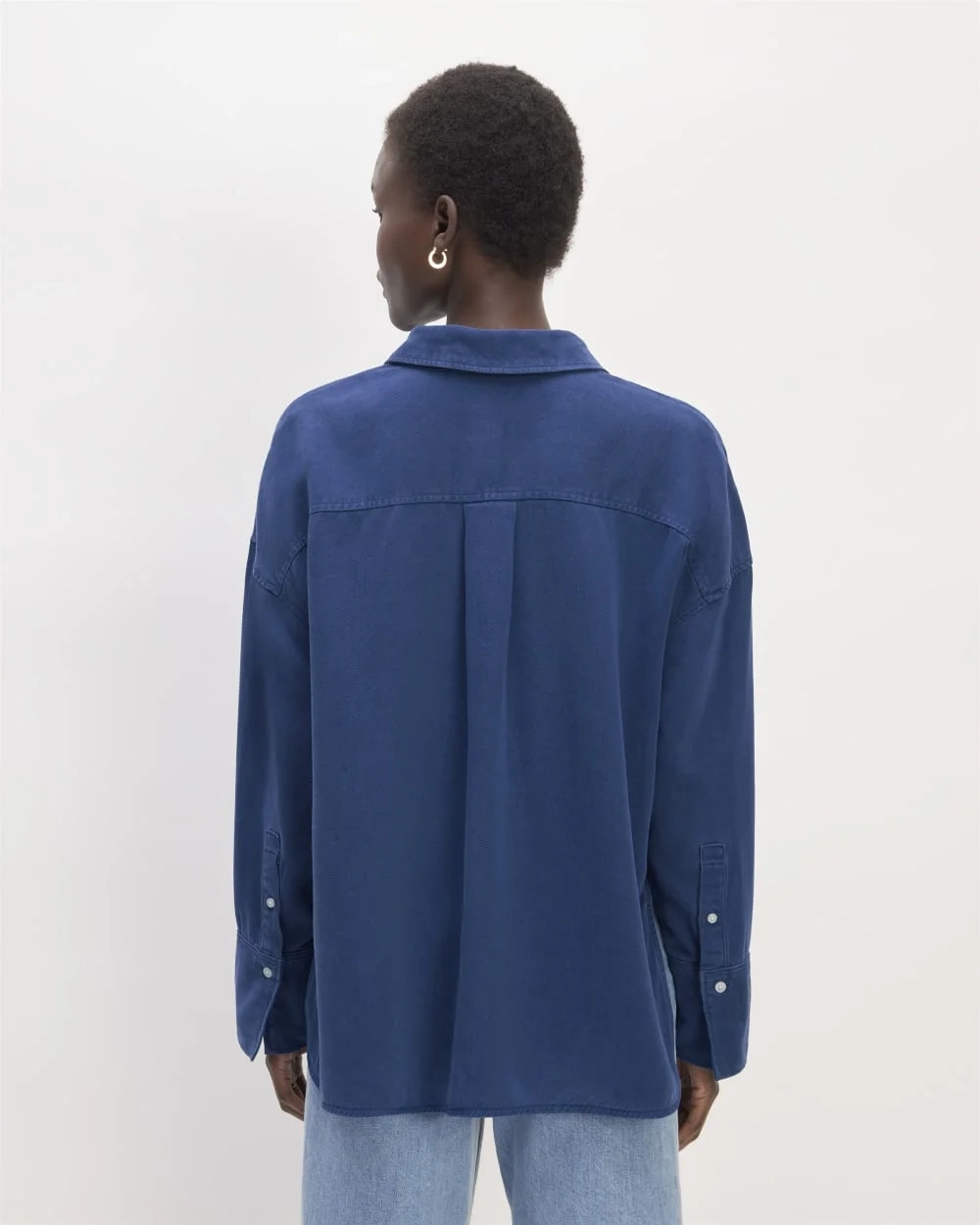 The Boxy Overshirt in Buttersoft | Bellwether Blue (4)