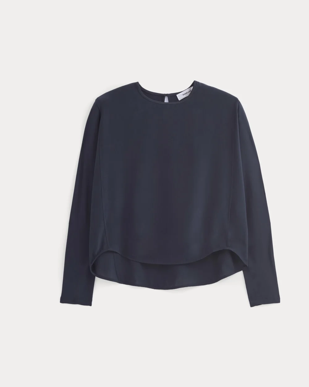 Dolman Top in Washable Silk | Navy (5)