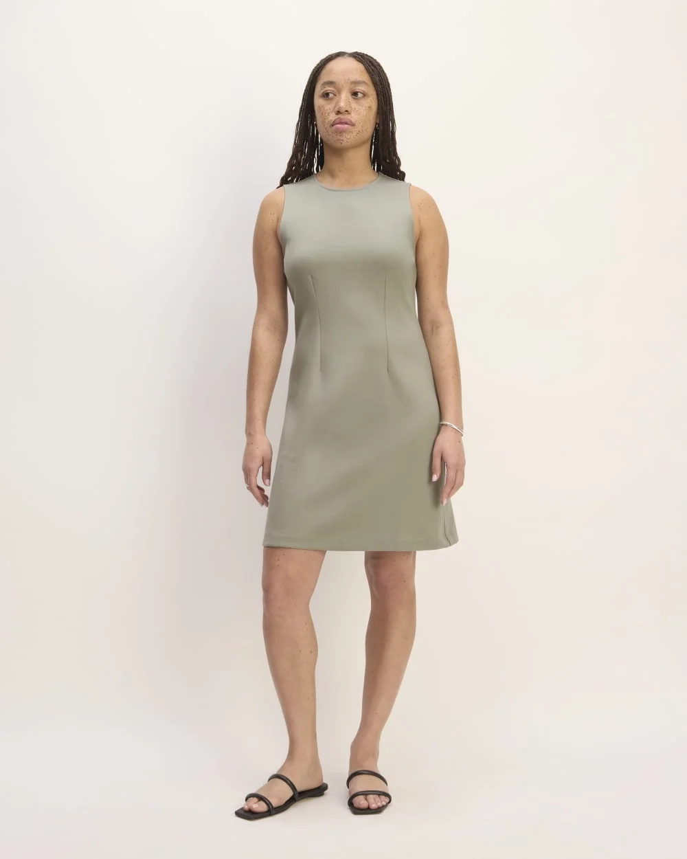 The Dream '90s Shift Dress | Sage Green (4)